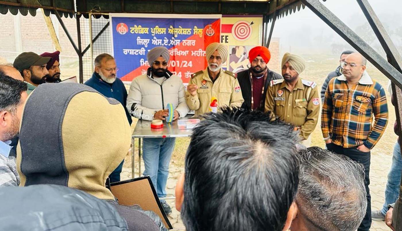 Organized traffic awareness camp